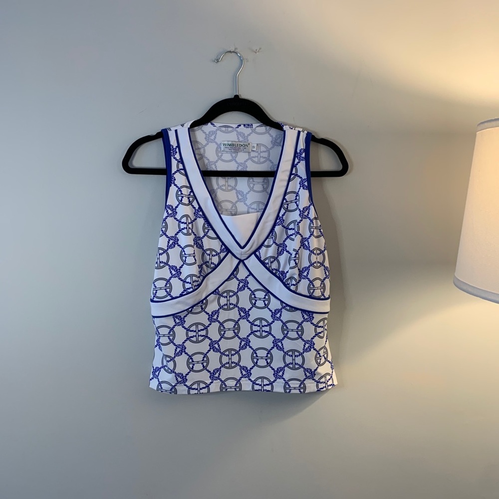 Vintage Wimbledon Tennis/Athletic Tank Top Size Small
